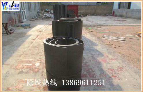 除鐵器皮帶，磁鐵皮帶，山東廠家生產(chǎn)批發(fā)自卸式除鐵器輸送帶，除鐵器皮帶 磁鐵皮帶
