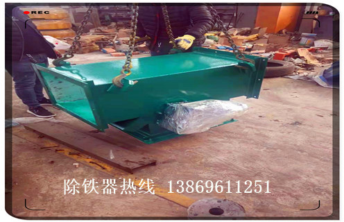 管道永磁自卸除鐵器，廣東管道永磁自卸除鐵器_遠(yuǎn)力廣東管道永磁自卸除鐵器12000高斯 可定制工作原理_安裝示意圖  